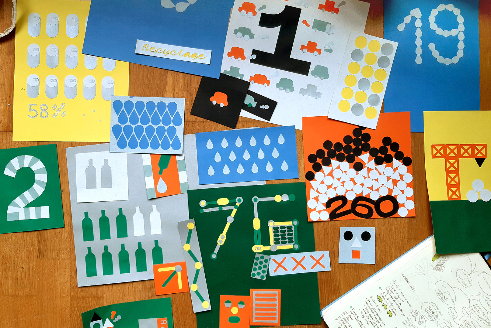 collages datavisualisation recyclage